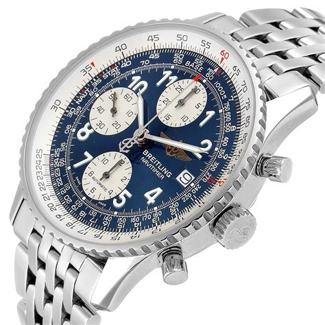 breitling b 2 blue dial|breitling chronometre navitimer.